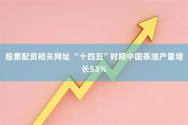 股票配资相关网址 “十四五”时期中国茶油产量增长53%